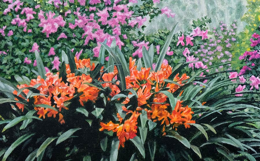 Detail of Shaded Grove painting
